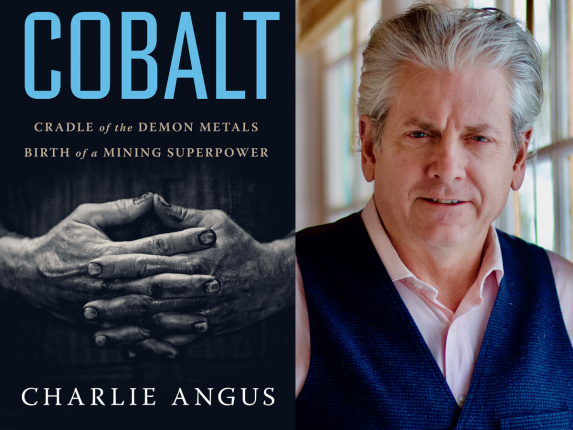 Book cover of Cobalt with photograph of author Charlie Angus