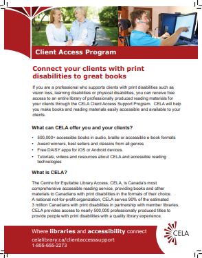 Client Access Program flyer
