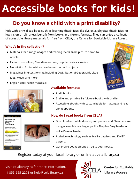 Kids and teens flyer