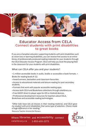 Educator Access Program flyer