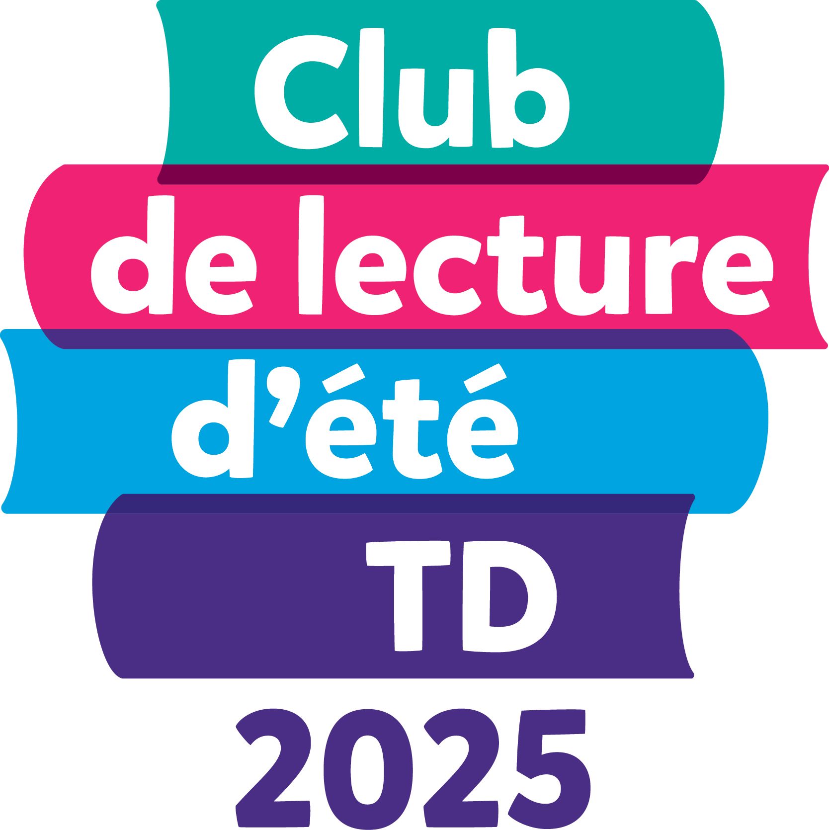 Logo du Club de lecture d'été TD 2025.