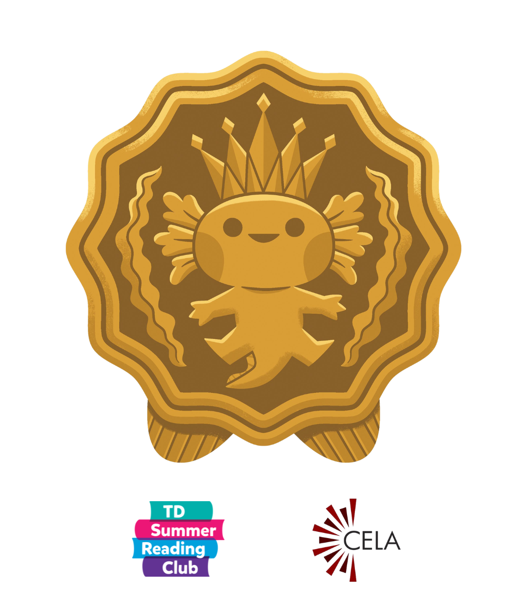 A gold medal for the TD Summer Reading Club accessibility award.
