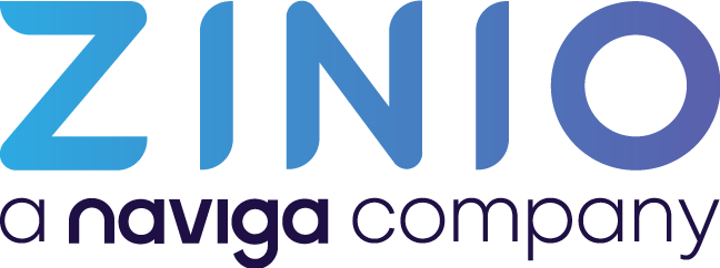 Zinio, a Naviga company logo