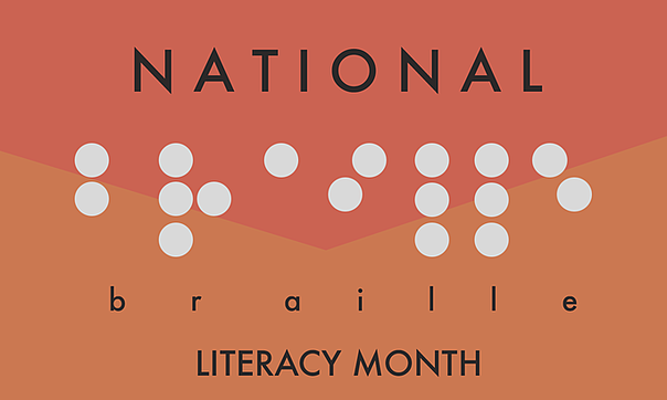 Braille literacy month logo