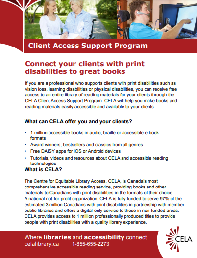 Client Access Program flyer