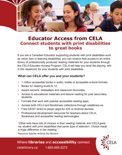 Educator Access Program flyer