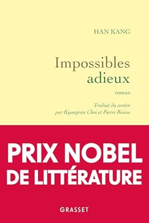 Couverture du livre Impossibles adieux par Han Kang.
