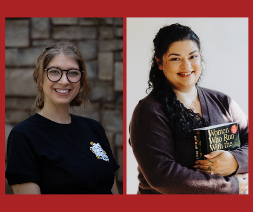 Photos of Cora Payne, Outreach Manager at CELA and Andrea Blake, Outreach Assistant at CELA on a red background.