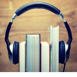 books with a headset