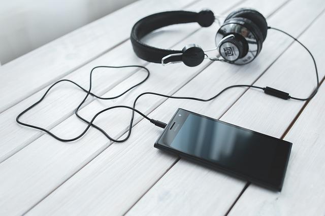 Headphones and smartphone