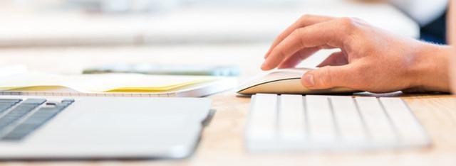 Person using a computer