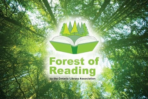 Photo of book with tree detail in background