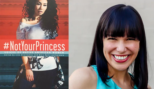 Book cover of #NotYourPrincess with photo of author