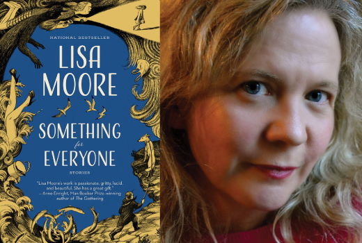 Book cover for Something for everyone and photo of author