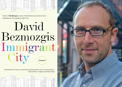 Book cover of Immigrant city and photo of author