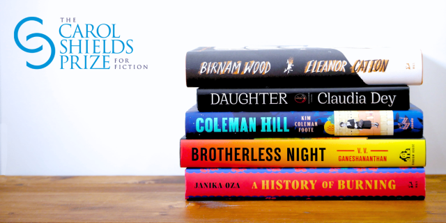 Book covers of shortlisted titles for the Carol Shields Prize for Fiction