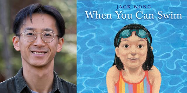 Book cover of When You Can Swim with photograph of author Jack Wong
