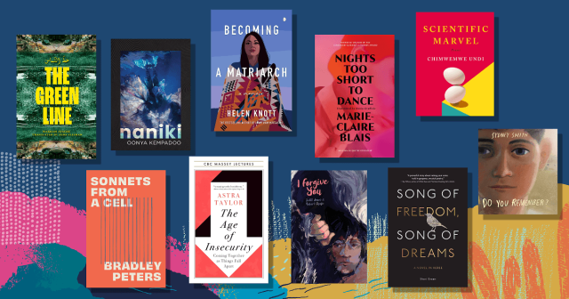 Book covers of the finalists for the 2024 GG Awards
