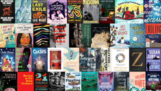 Book covers of shortlisted titles for the BC & Yukon Book Prize