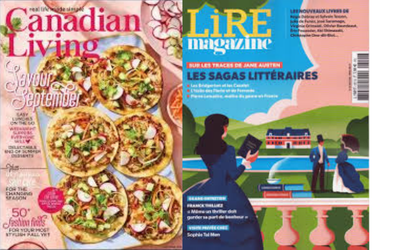 covers of Canadian Living and Lire magazines